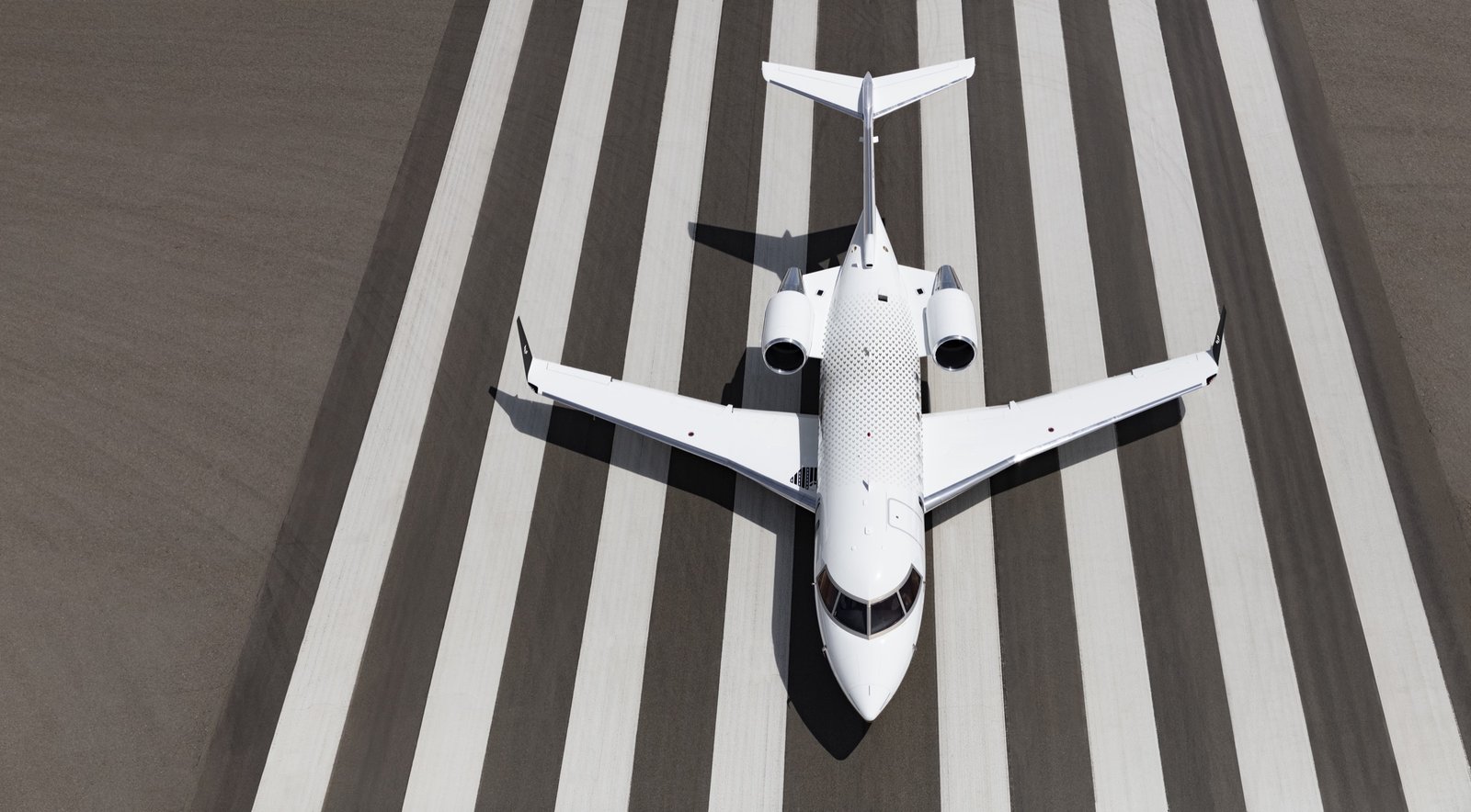 Bombardier Challenger 650 on a runway